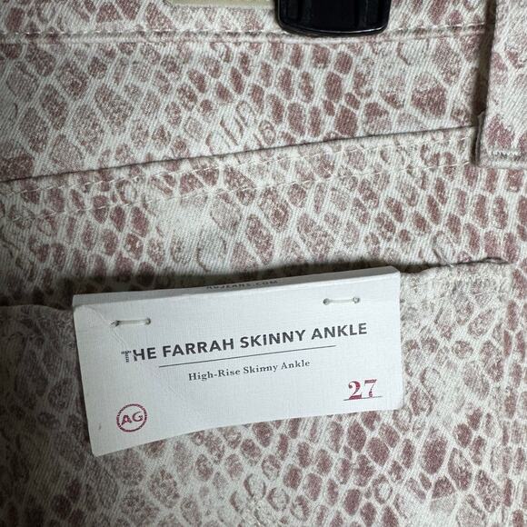 AG ADRIANO GOLDSCHMIED Jeans NWT $198 Farrah Skinny Ankle High Rise Size 27 - Picture 10 of 12
